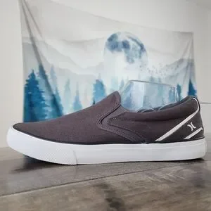 Hurley Arlo Slip On Shoes Men\'s 8.5 NWT Gray White New Hurley Men main image 2